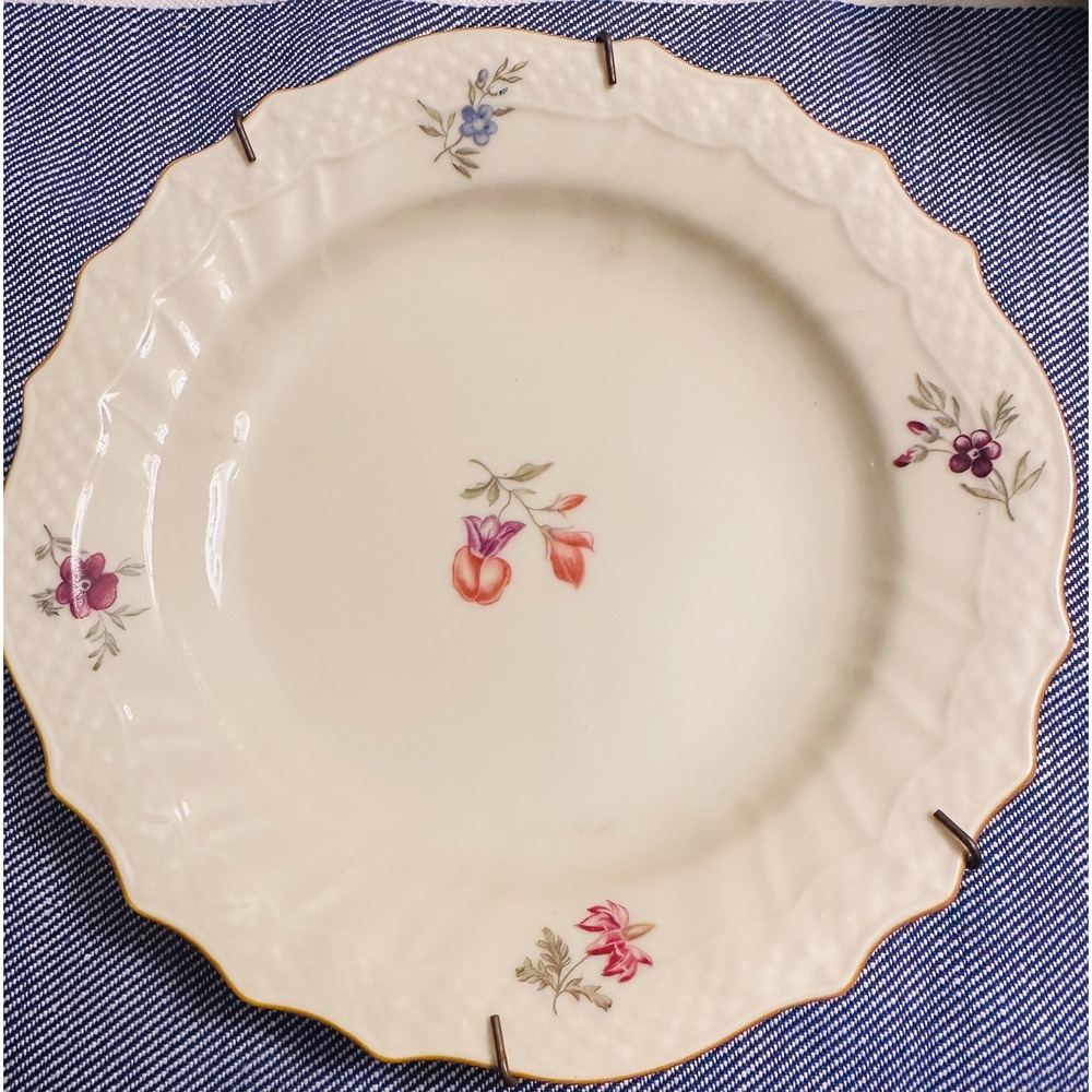 Royal Copenhagen Plate Denmark Floral‎ Scalloped Edge Decorative Dish Wall Decor